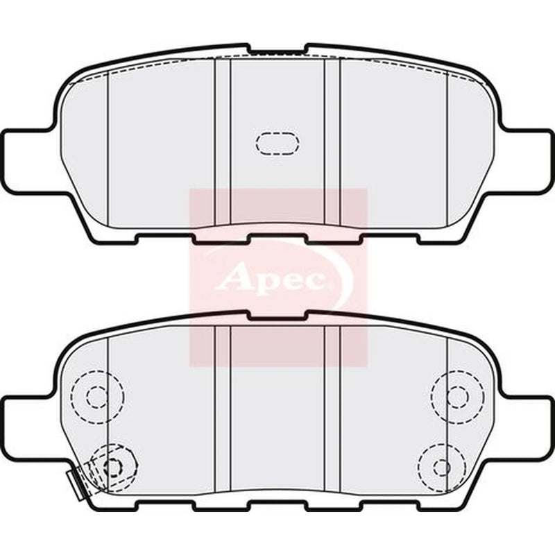Apec Rear Brake Pad Set PAD1264