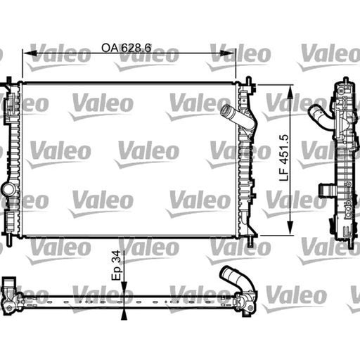 Valeo Engine Radiator 735461