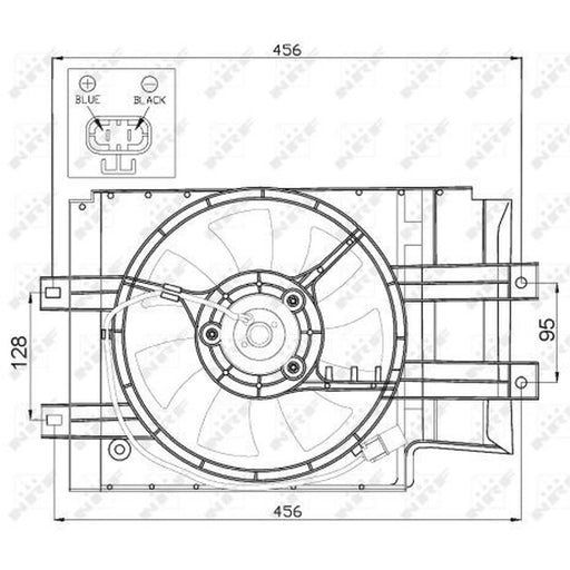 NRF Engine Cooling Fan 47472