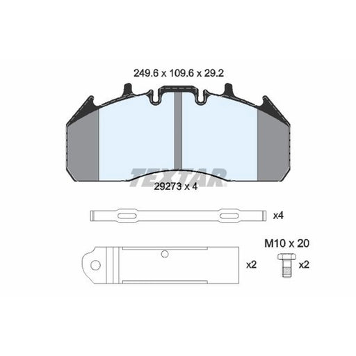 Textar Front Brake Pad Set 2927303