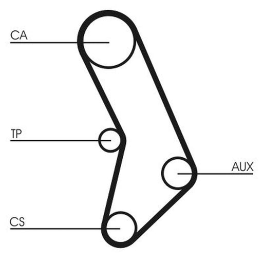 Continental CTAM Timing Belt Cambelt 110 Teeth CT574