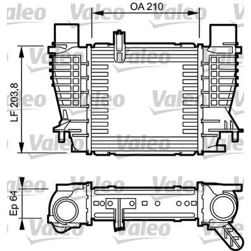 Valeo Intercooler (Charge Air Cooler) 817999