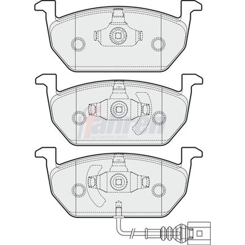 Fahren Front Brake Pad Set fits Audi A3 2013-2020 1.6