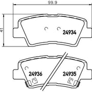 Mintex Rear Brake Pad Set MDB3027