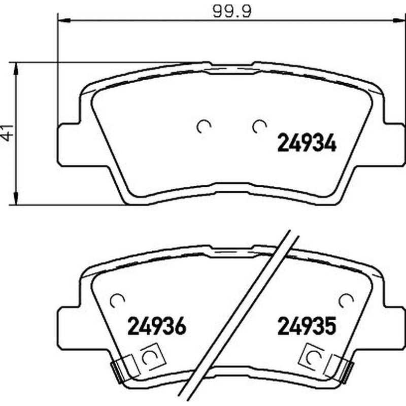 Mintex Rear Brake Pad Set MDB3027