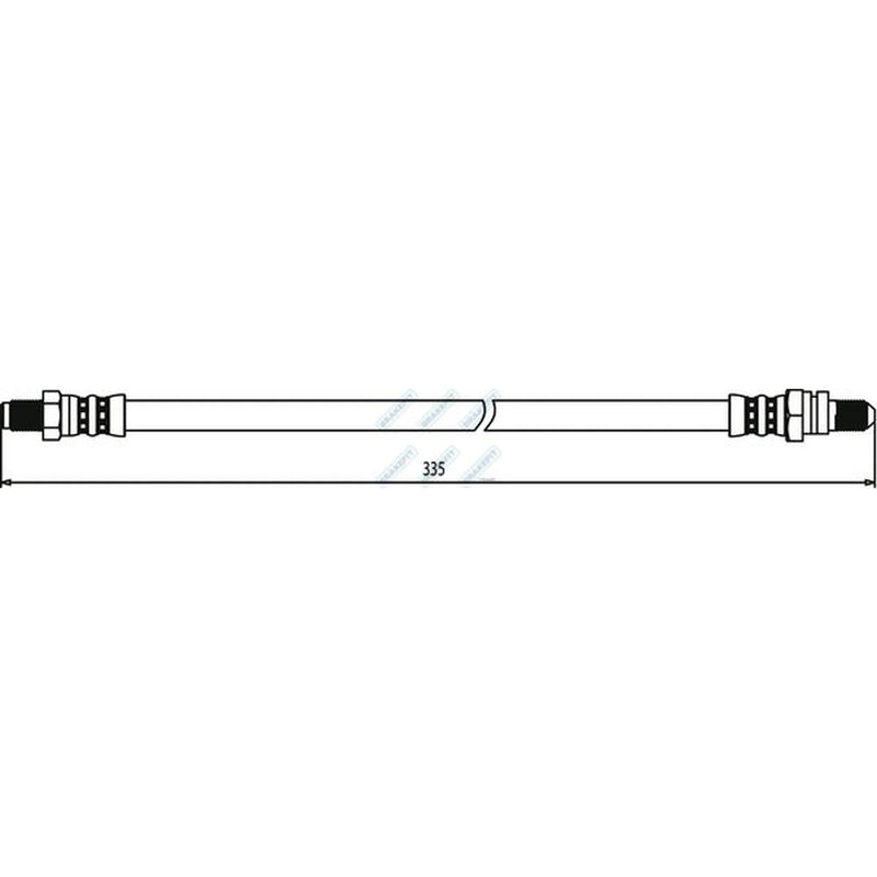 Apec Brake Hydraulic Hose Line Rear BHO4057