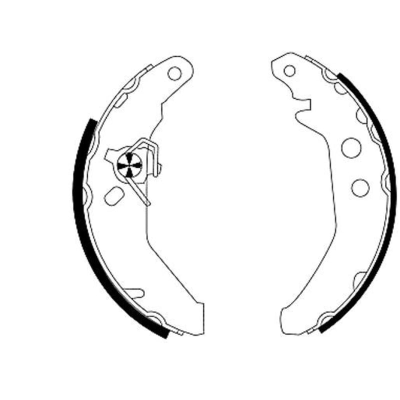 Textar Brake Shoe Set Axle Kit 91041900
