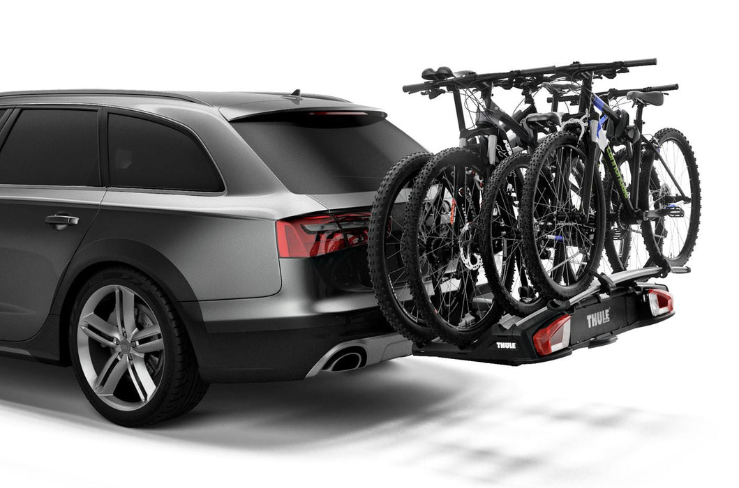 Thule VeloSpace XT three-bike platform towbar bike rack black/aluminium Towbar bike rack - Thule - Van Life Living