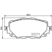 DON Front Brake Pad Set PCP1888