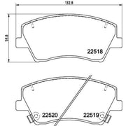 Mintex Front Brake Pad Set MDB3993