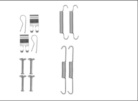 Textar Parking Brake Shoe Accessory Kit Rear 97042700