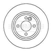 Borg & Beck 2 x Vented Front Brake Discs BBD4256