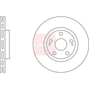 Apec 2 x Vented Front Brake Discs DSK2513-x2