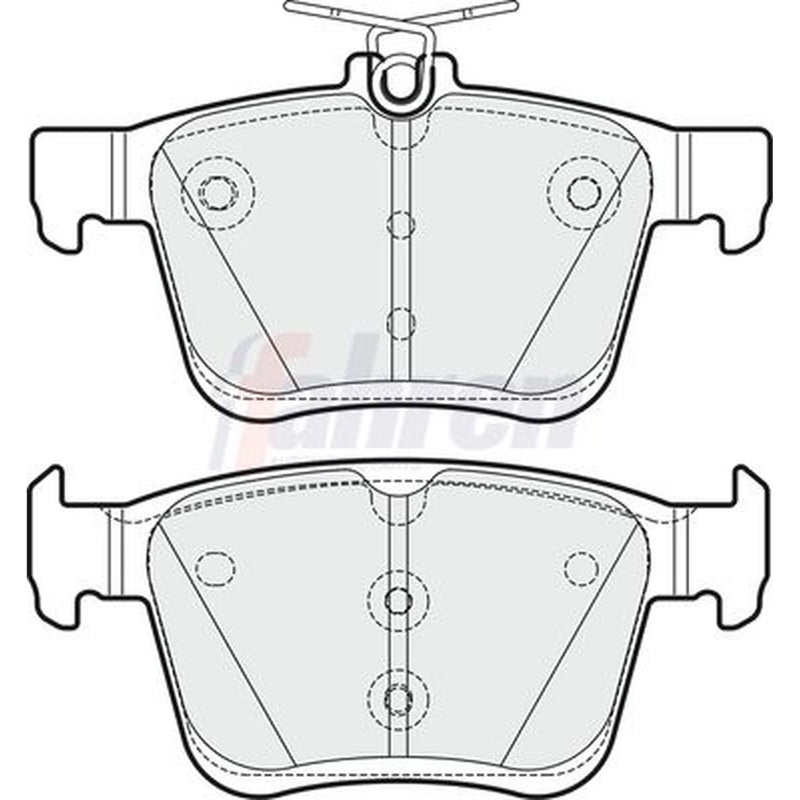 Fahren Rear Brake Pad Set fits Audi A3 2012-2020 1.0 1.2 1.4 1.5 1.6 1.8