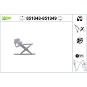 Valeo Electric Window Regulator Lifter Right Front 851849