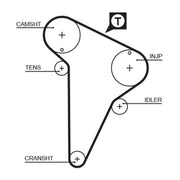 Gates Timing Belt Cambelt 141 Teeth 5420XS
