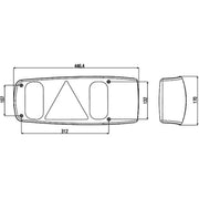 Hella Tail Light / Lamp PY21W Right 2VA 007 502-061