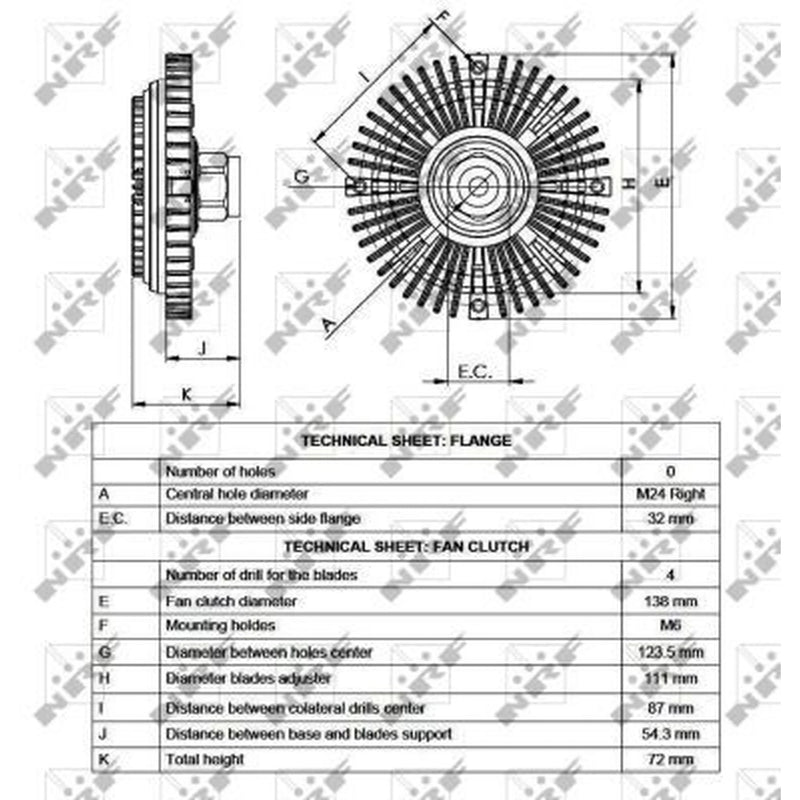 NRF Radiator Fan Clutch 49521
