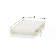 MANN-FILTER Cabin Air Filter (Pollen Filter) behind CU 21 005-2