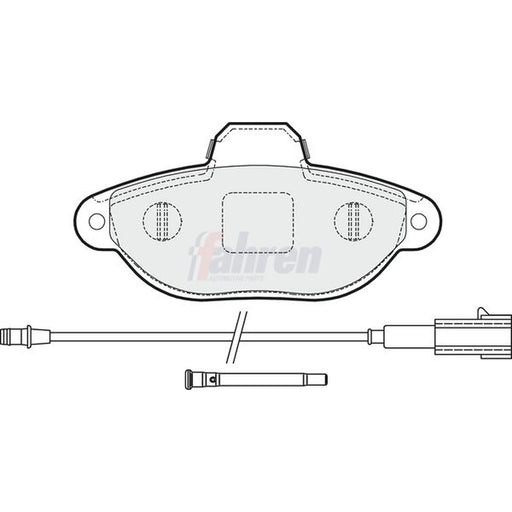 Fahren Front Brake Pad Set FBP3141