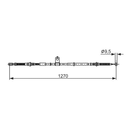Bosch Handbrake Cable Rear 1 987 482 898