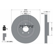Textar 2 x Internally Vented Brake Discs 92333403 OE 51712C5700