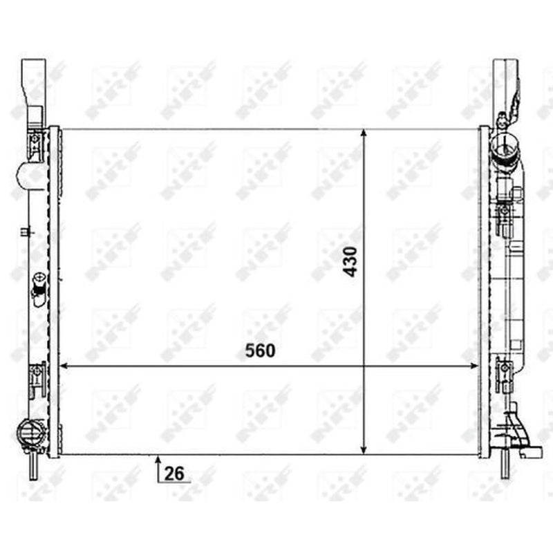 NRF Engine Radiator 53001