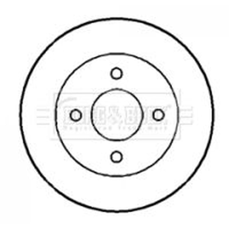 Borg & Beck 2 x Solid Rear Brake Discs BBD4294