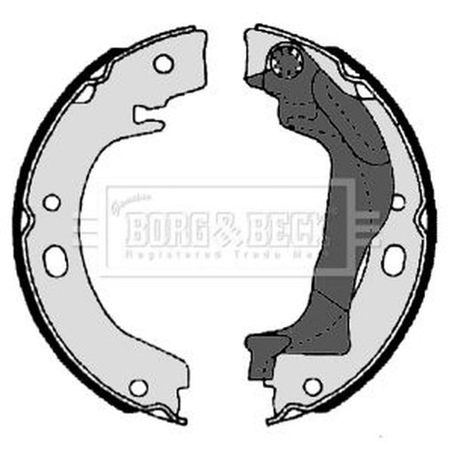 Borg & Beck Parking Brake Shoe Set BBS6344