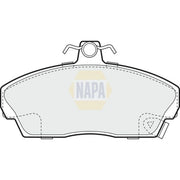 NAPA Front Brake Pad Set NBP1690