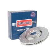 Borg & Beck 2 x Perforated/Vented Front Brake Discs BBD5791S-x2