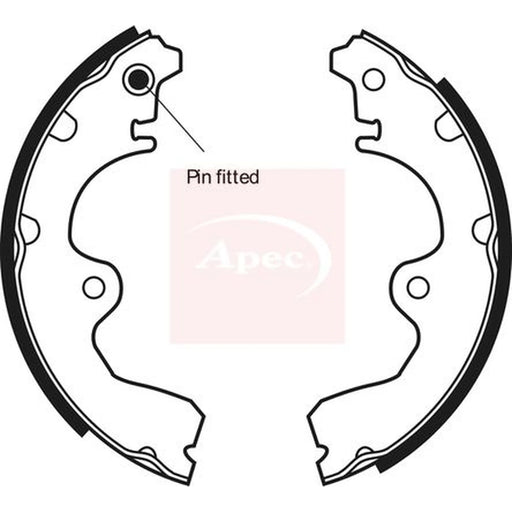 Apec Brake Shoe Set Axle Kit SHU518