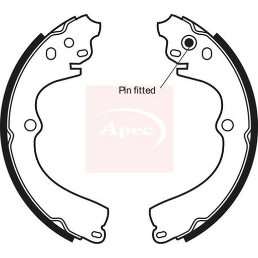 Apec Brake Shoe Set Axle Kit SHU509
