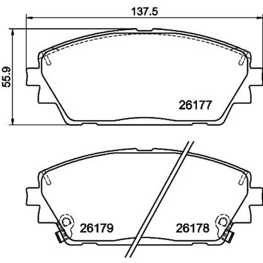 DON Front Brake Pad Set PCP1784