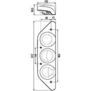 Hella Tail Light / Lamp PY21W Right 2VP 343 520-061