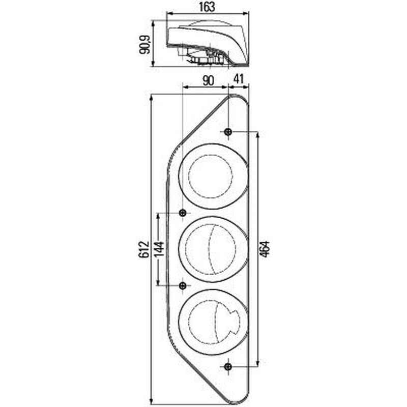 Hella Tail Light / Lamp PY21W Right 2VP 343 520-061