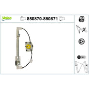 Valeo Electric Window Regulator Lifter Right Rear 850871