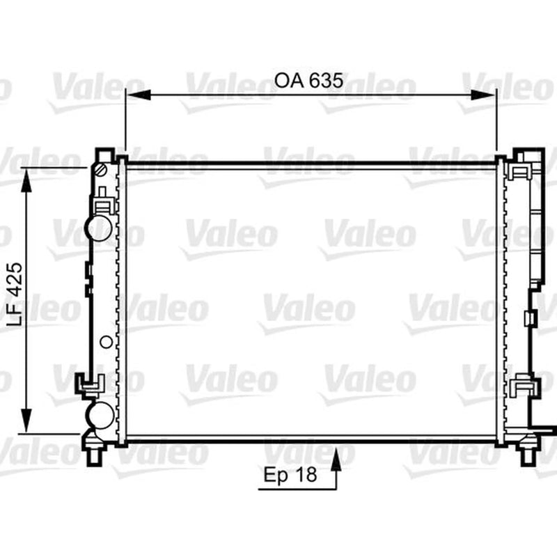 Valeo Engine Radiator 732544