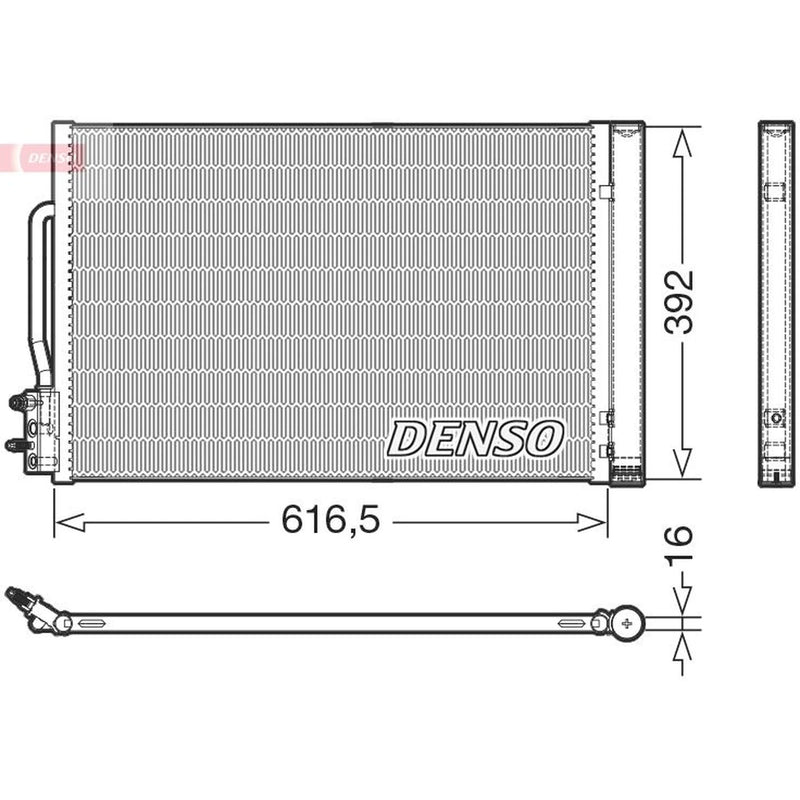Denso Air Conditioning Condenser DCN20049