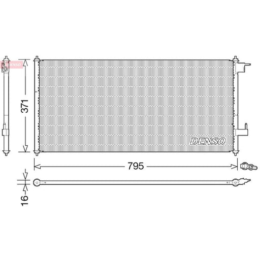 Denso Air Conditioning Condenser DCN10030