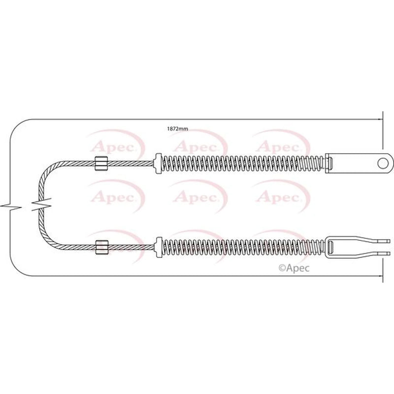 Apec Handbrake Cable Right Rear CAB1392