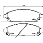 Mintex Front Brake Pad Set MDB2705