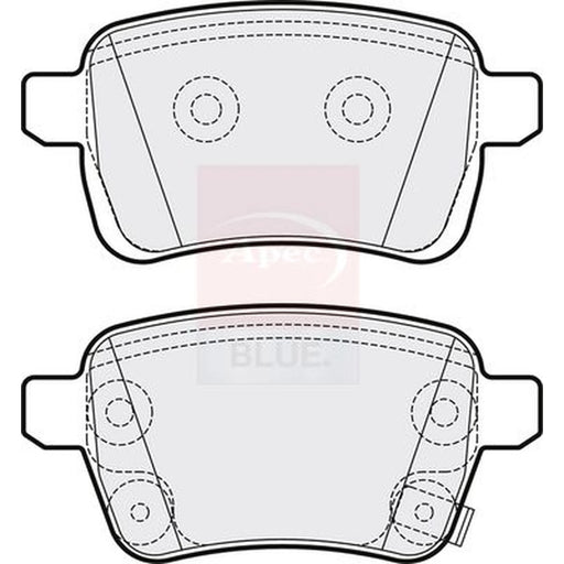 Apec Rear Brake Pad Set PD3712