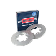 Borg & Beck 2 x Solid Rear Brake Discs BBD5386-x2