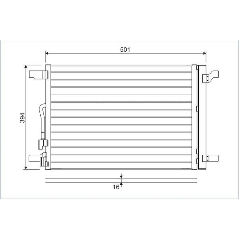 Valeo Air Conditioning Condenser 814301