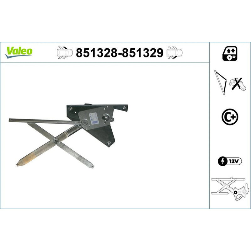 Valeo Electric Window Regulator Lifter Left Front 851328