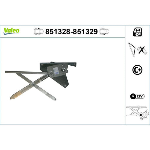 Valeo Electric Window Regulator Lifter Left Front 851328