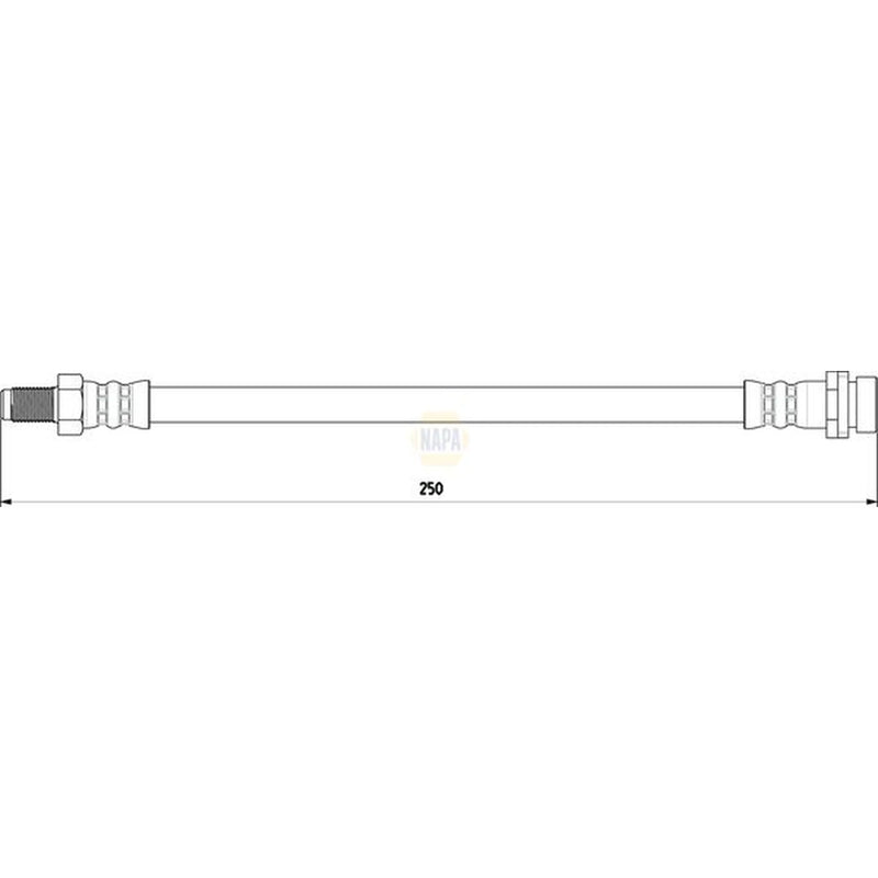 NAPA Brake Hydraulic Hose Line outer NBH1196