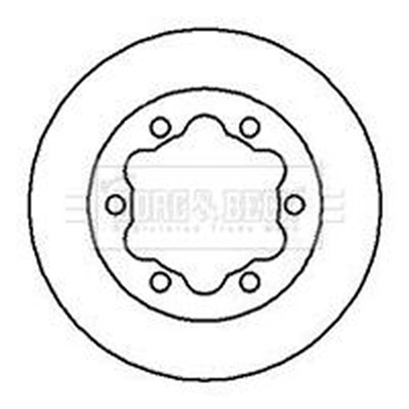 Borg & Beck 2 x Vented Rear Brake Discs BBD5725S-x2