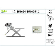 Valeo Electric Window Regulator Lifter Right Front 851625